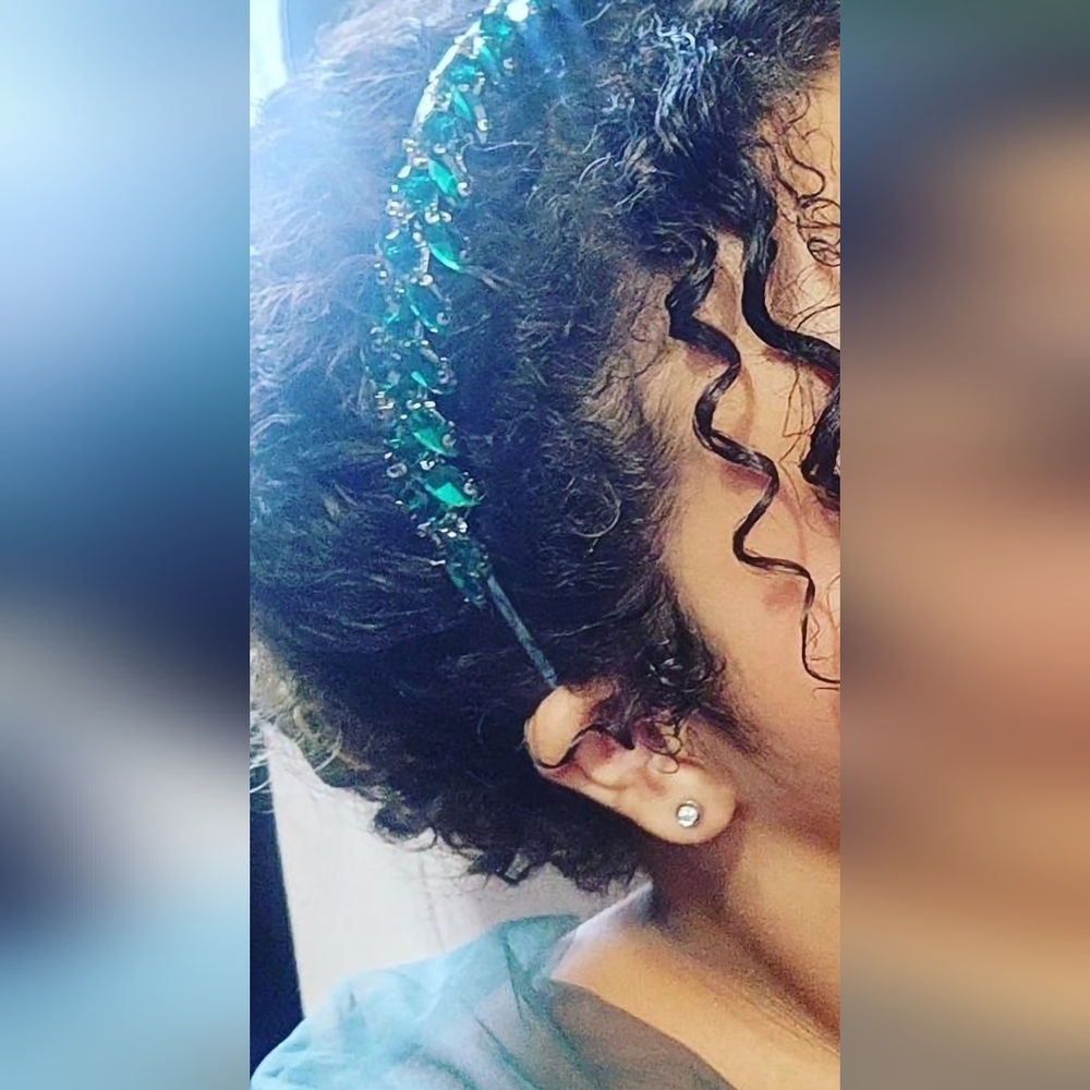 Rhinestone headband emerald - Picture 3 of 3